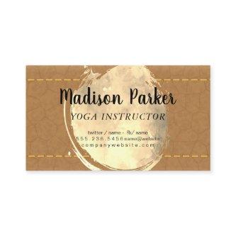 Watercolor Sepia | Stitched Leather