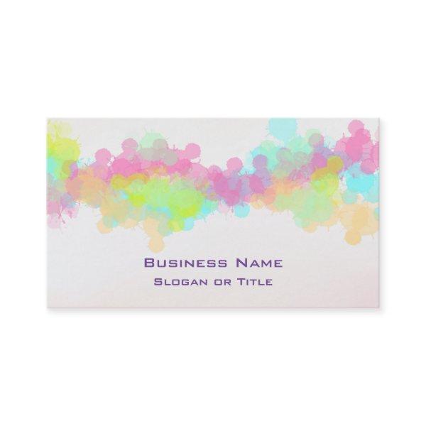 Watercolor Splatter Colorful Abstract Design