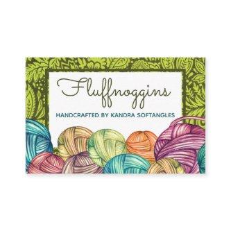 Watercolor style yarn knitting crochet homespun bu