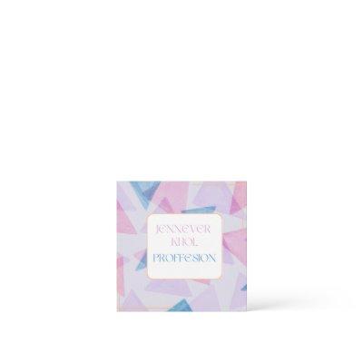 Watercolor Triangle Mauve Gray Pink Cream QR CODE  Square