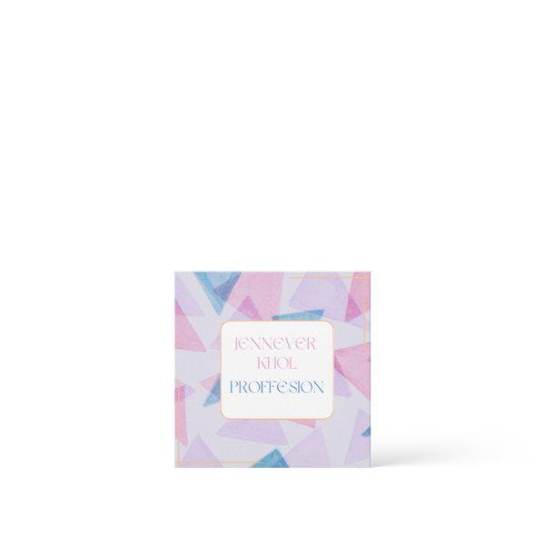 Watercolor Triangle Mauve Gray Pink Cream QR CODE  Square