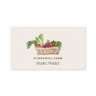 Watercolor Vegetable on off white