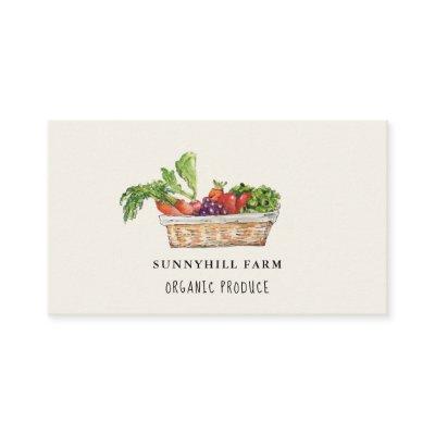 Watercolor Vegetable on off white