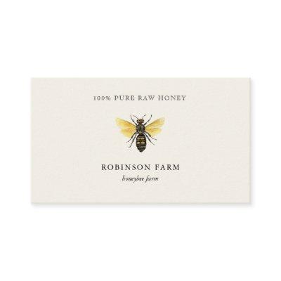 Watercolor vintage honey bee