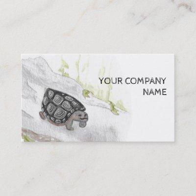 Watercolor Wildlife Nature Forest Turtle