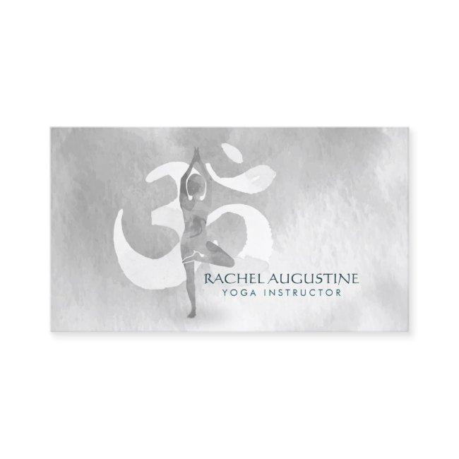 Watercolor Yoga Meditation Instructor Om Symbol