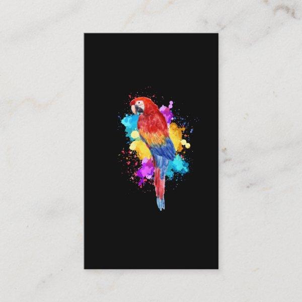 Watercolour Parrot Bird Painting Graphic