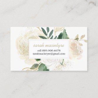 Watercolour Roses Calling Cards