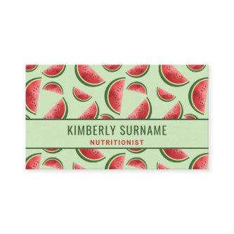 Watermelon Pattern On Green Nutritionist