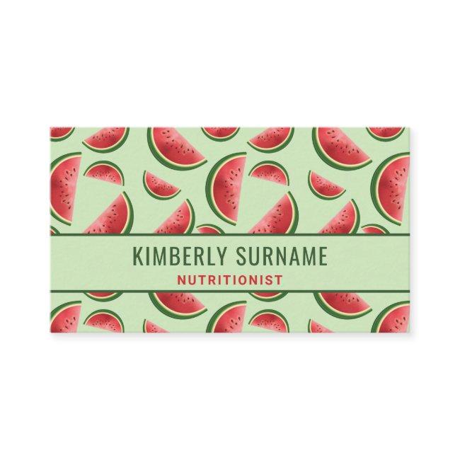 Watermelon Pattern On Green Nutritionist