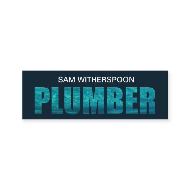 Watery Plumber Signage Plumbing Service Mini