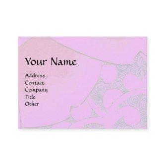 WAVES Abstract Geometric Pink Lilac Blue Swirls