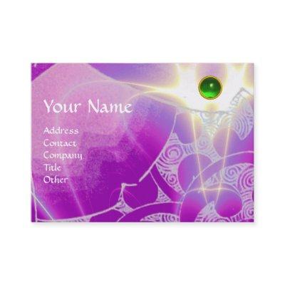 WAVES EMERALD MONOGRAM,bright light purple green