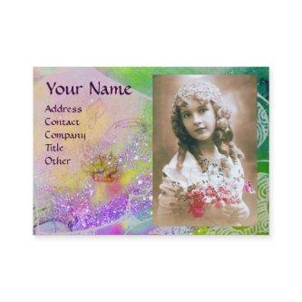 WAVES MONOGRAM PHOTO TEMPLATE pink purple green