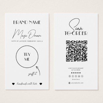 Wax Melts, Candle Scent Card, Candle Sample Insert