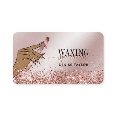 wax rose gold woman hand waxing technician busines