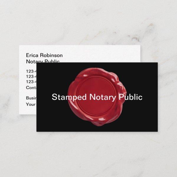 Wax Stamp Graphic Notary Public