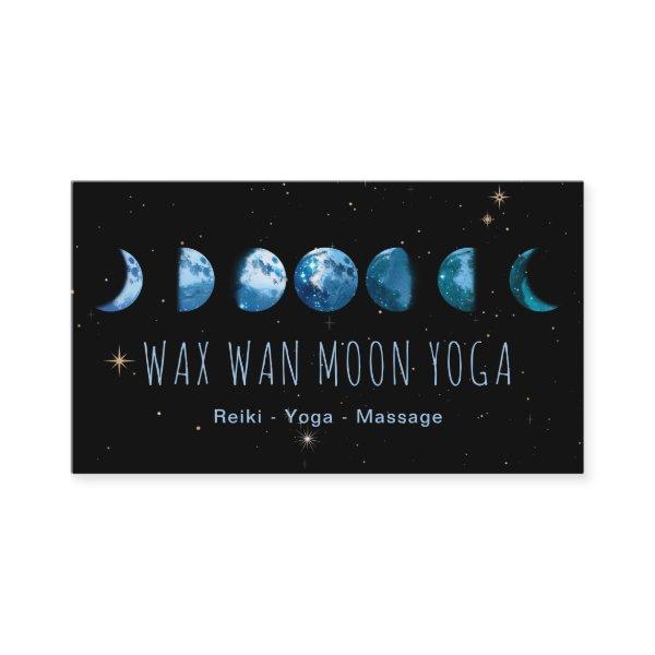 *~* Wax Wan Stars TEAL BLUE Lunar Moon Phases