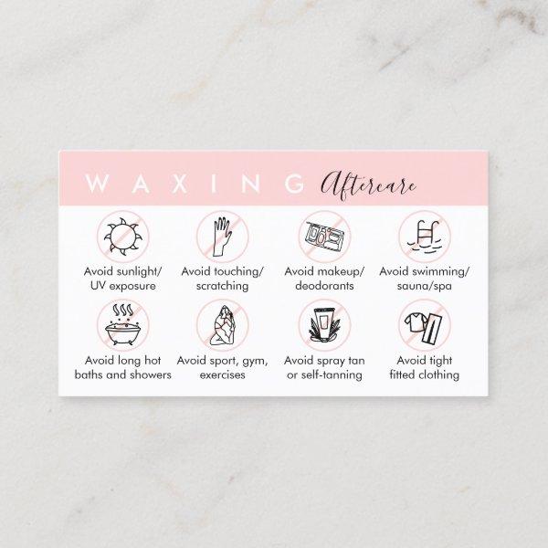 Waxing after care advices instructions