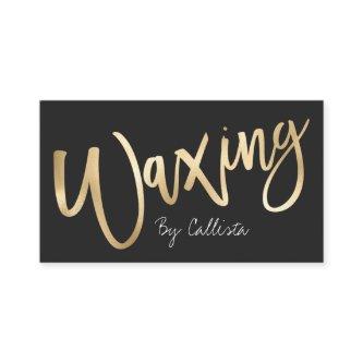 Waxing Simple Chic Gold Modern Typography