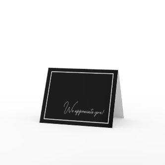 We Appreciate You Donor Thank You Card