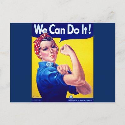 We Can Do It Rosie the Riveter Postcard