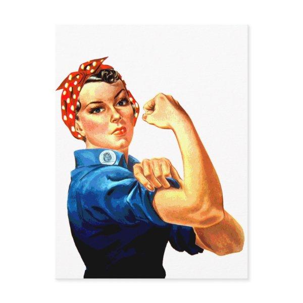 We Can Do It Rosie the Riveter WWII Propaganda Postcard