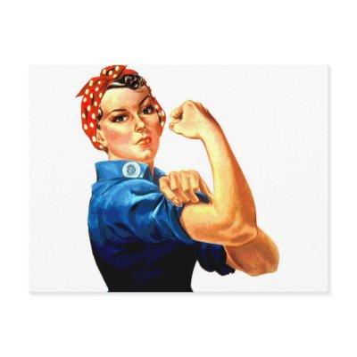 We Can Do It Rosie the Riveter WWII Propaganda Postcard