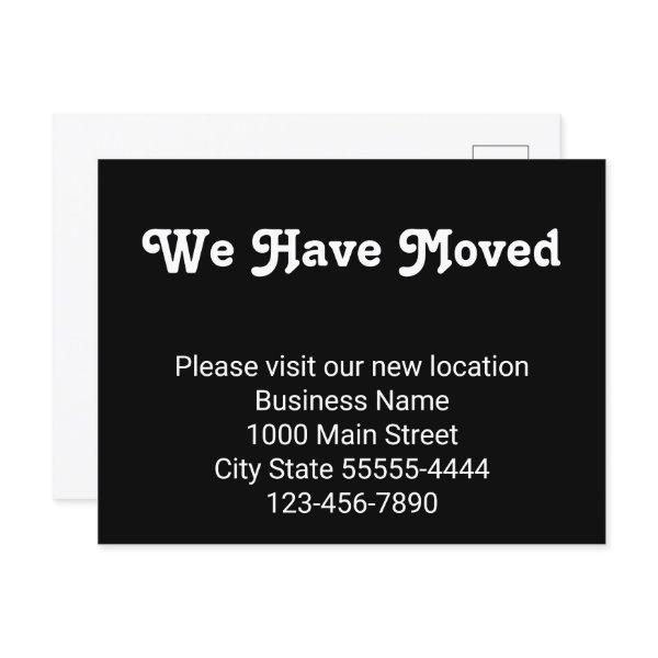 We Have Moved Please Visit Our New Location Postcard