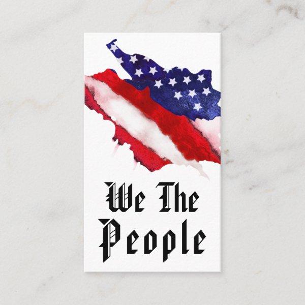 *~* We The People Watercolor American Flag