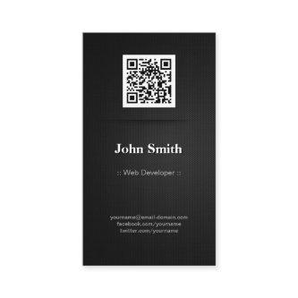 Web Developer - Elegant Black QR Code