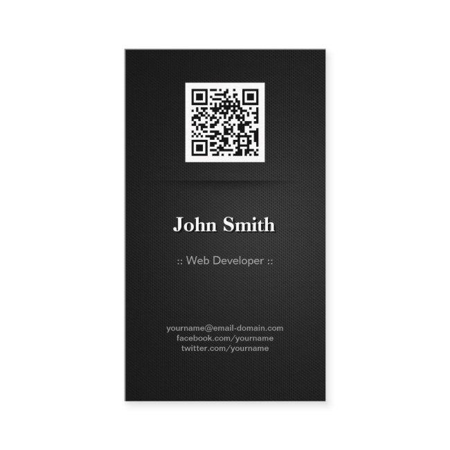 Web Developer - Elegant Black QR Code