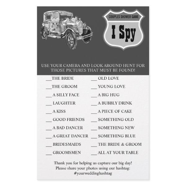 Weddin Car | Wedding Reception | I Spy Game Card Flyer