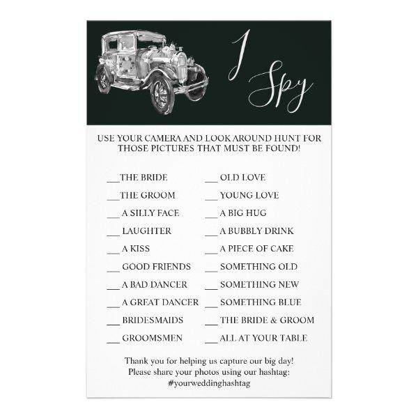 Weddin Car | Wedding Reception | I Spy Game Card Flyer