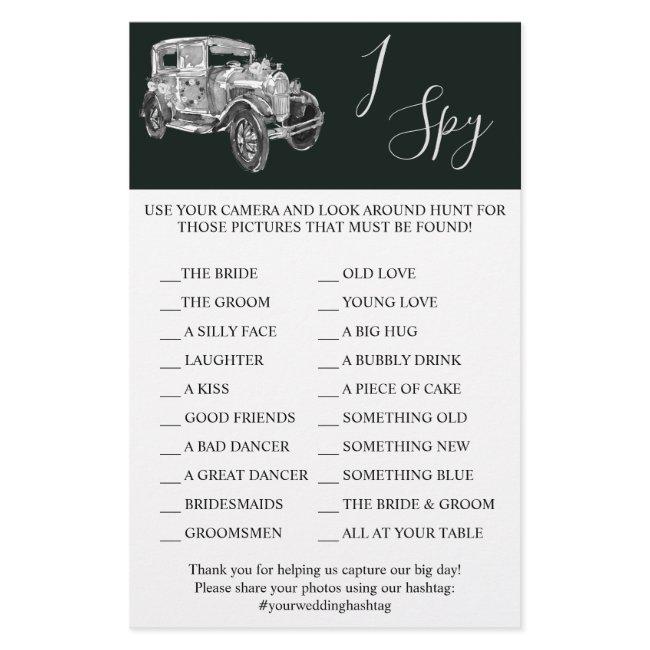 Weddin Car | Wedding Reception | I Spy Game Card Flyer