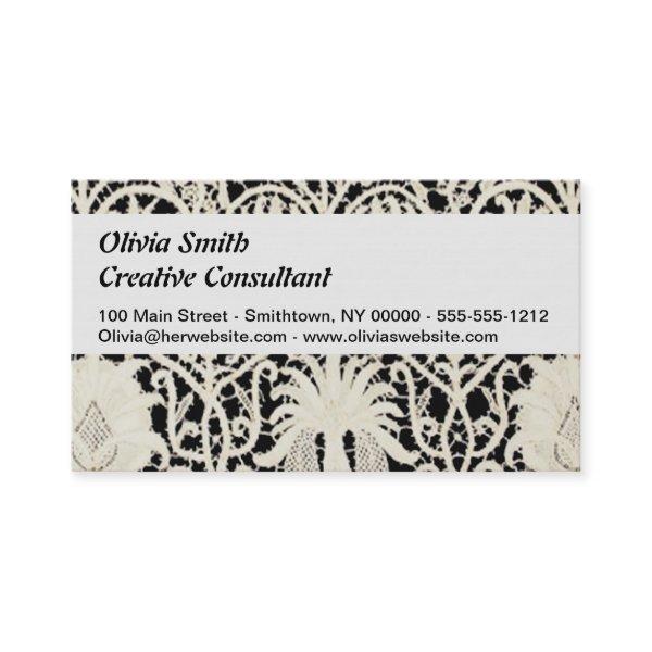 Wedding Antique Lace Linen White Classic Pretty