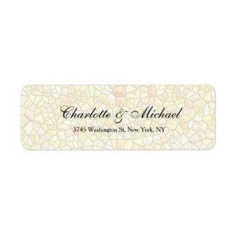 Wedding Elegant Script Creative Stone Design Label