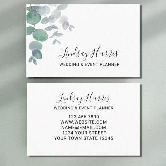 Wedding Event Planner Eucalyptus Greenery