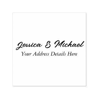 Wedding Modern Elegant Plain Simple Professional Self-inking Stamp