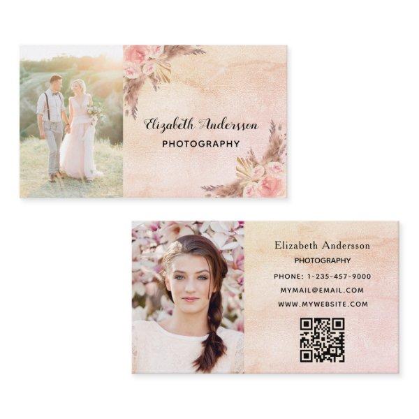 Wedding photographer pampas grass QR code