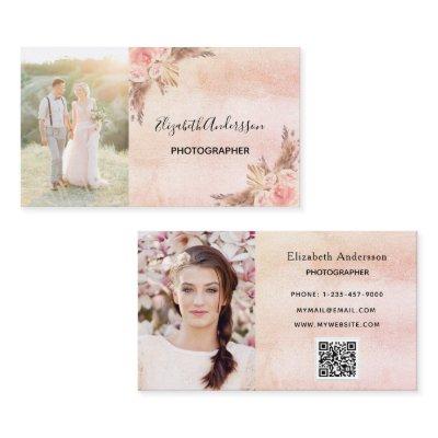 Wedding photographer pampas grass QR code