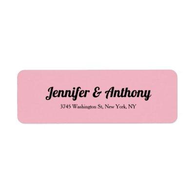 Wedding Pink Professional Bold Creative Elegant Label