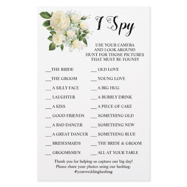 Wedding Reception I Spy Game Card Flyer