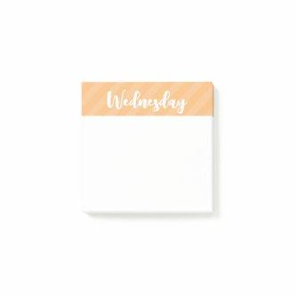 Wednesday - Days of the Week - Post It Notes