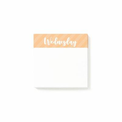 Wednesday - Days of the Week - Post It Notes