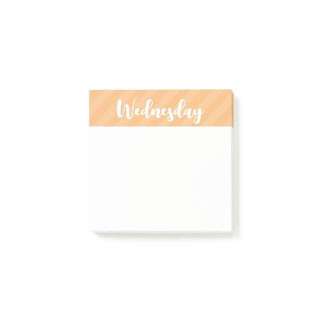 Wednesday - Days of the Week - Post It Notes