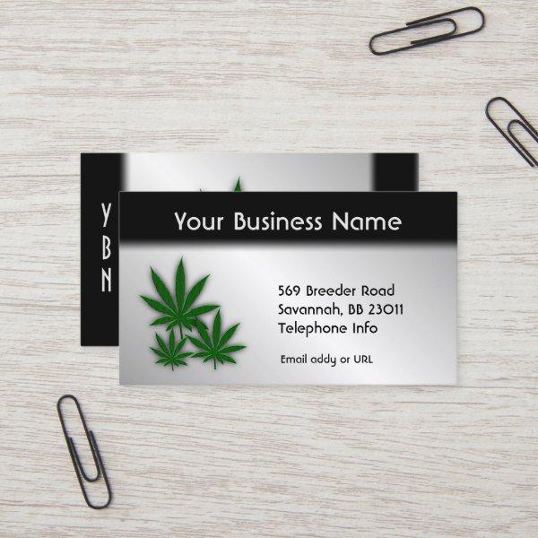 Weed Business Double Sided Silver