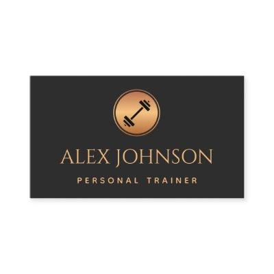 Weight Lifting Gym Personal Trainer Gold Dumbbell