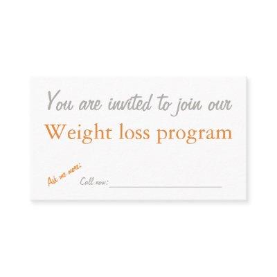 Weight loss program