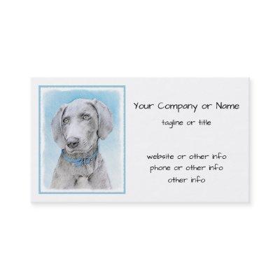 Weimaraner Painting - Cute Original Dog Art